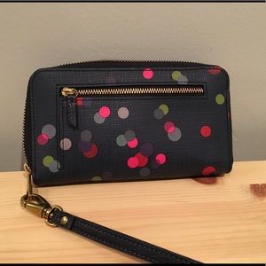 Fossil Leather RFID Smartphone Wristlet